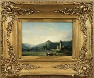 Vue De Oberwesel Rhin by Jacques Van Gingelen