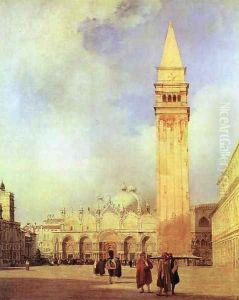 Piazza San Marco Venice by Richard Parkes Bonington