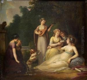 Le Concert Dans Un Parc by Henri Nicolas Van Gorp
