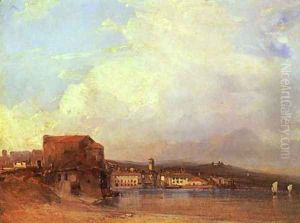 Lake Lugano by Richard Parkes Bonington