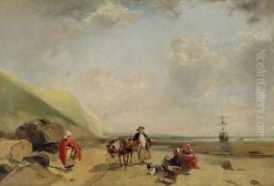 Fisherfolk on the Normandy Coast 1827 by Richard Parkes Bonington