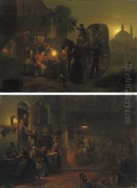 Dancing In The Tavern; And Outside The Tavern - view 1
