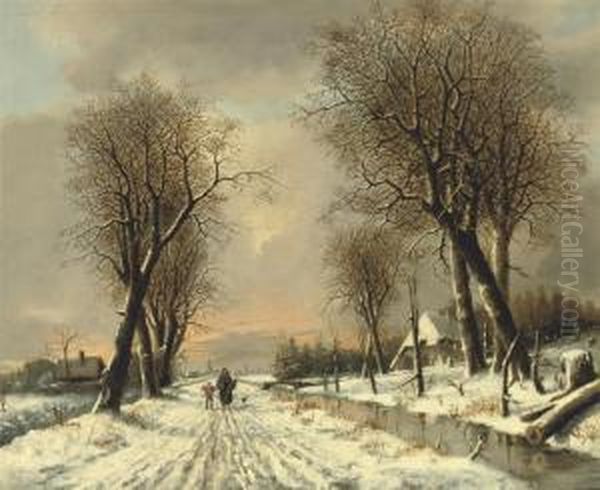 A Walk Along The Snowy Path - view 1