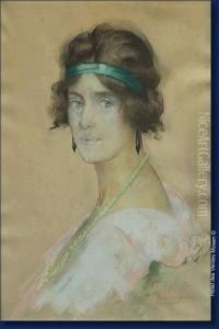 Portrait De Femme by Henri Van Haelen