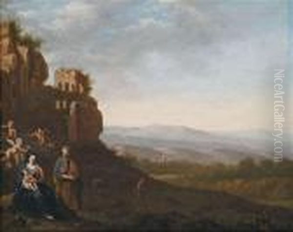 Italianate Landscape With The Flight Into Egypt. - view 1