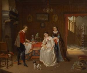 La Lecture Interrompue by Alexis van Hamme
