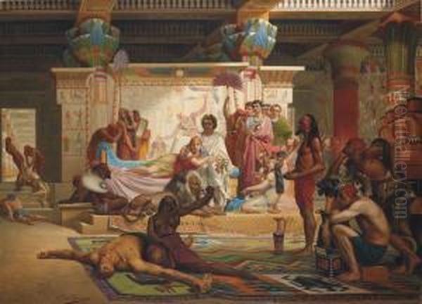 Anthony And Cleopatra Overseeing The Execution Of The Conspirators - view 1