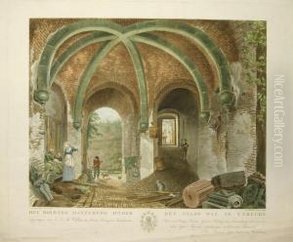 Het Onderaardsch Gewelf Van Het Kasteelvredenburg Te Utrecht - view 1