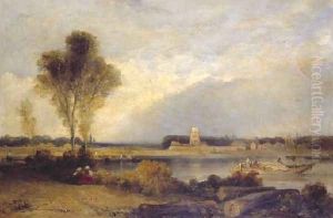 Landscape In Normandy by Richard Parkes Bonington