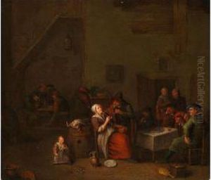 Wirtshausszene by Maarten Van Heemskerck