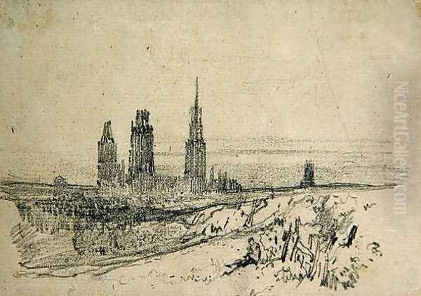 Rouen Cathedral by Richard Parkes Bonington