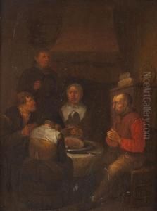 Interieur Mit Bauerlicher Wirtshausszene