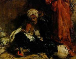 The seated Turk by Richard Parkes Bonington