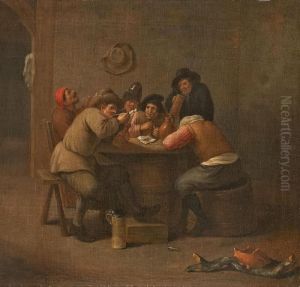 Wirtshausszene by Matheus van Helmont