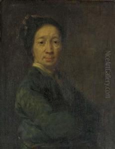 Portrait Of The Artist, Half-length, In A Green Coat