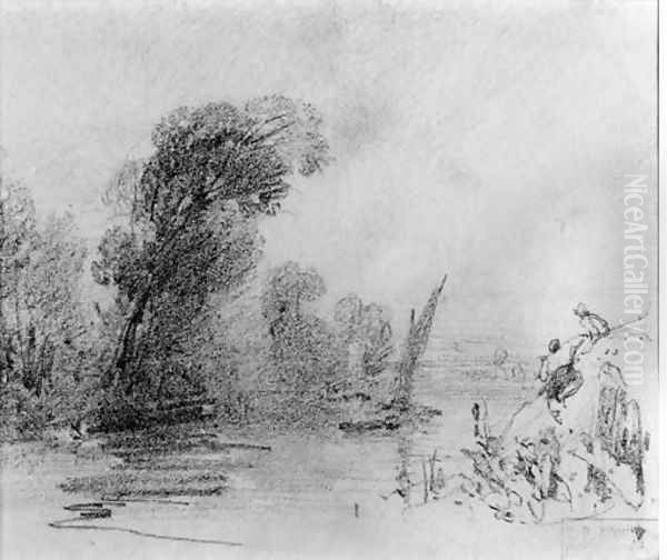 A French river scene - view 1