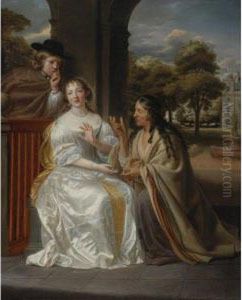 A Gypsy Telling The Fortune Of A Young Woman by Samuel Van Hoogstraten
