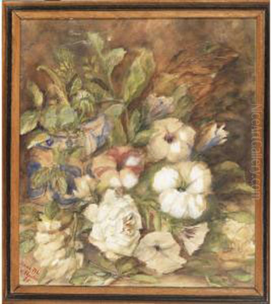 Flowers On A Mossy Bank - view 1