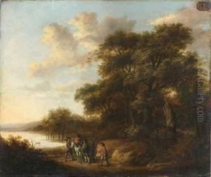 Brigands Et Cavaliers Discutant A L'oree D'un Bois Brigands Et Cavaliers Discutant A L'oree D'un Bois