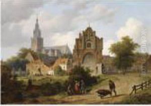 A View Of Nijmegen With The St. Stevenskerk And The Waag