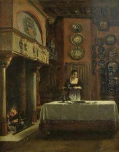 La Servante by Edmond Theodor Van Hove