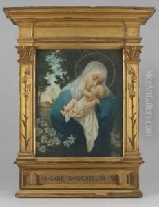 Vierge A L'enfant by Edmond Theodor Van Hove