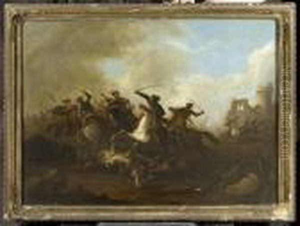 Battle With Horsemen - view 1