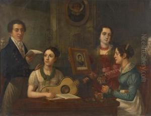 La Lecon De Musique by Pierre Van Huffel