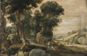 Paysage Avec Le Bon Samaritain by Pieter Van Hulst Ii