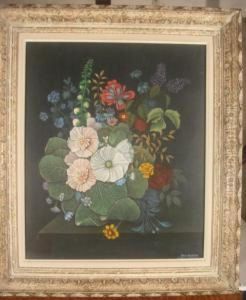Bouquet De Fleurs Sur Une Table by Jacob van Huysum