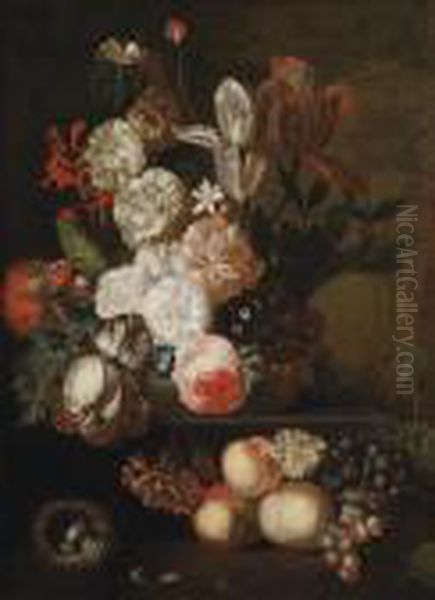 Roses, Tulips, Violets And Other Flowers - view 1