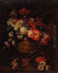 Still Life Of Flowers by Justus van Huysum