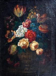 Still Life Of Flowers by Justus van Huysum