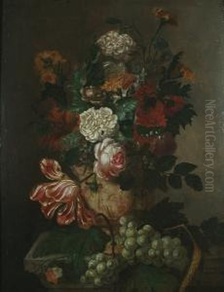 Still Life Of Flowers In An Urn - view 1