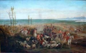 Scene De La Guerre De Crimee by A. Jules Van Imschoot