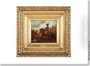 'revolution De Flandres' Panneau. by A. Jules Van Imschoot