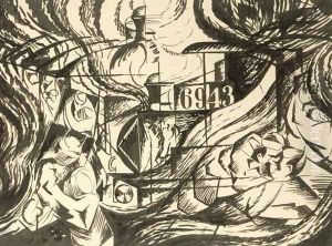Drawing after States of Mind: The Farewells, 1912