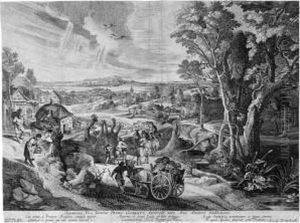 Die Landschaft Mit Dem Gemusewagen Die Landschaft Mit Dem Gemusewagen