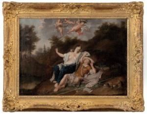 Artemis/selene Und Endymion In Landschaft