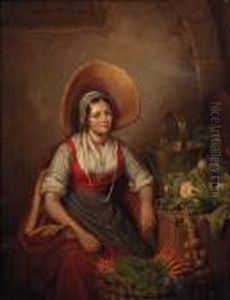 The Vegetable Seller by Elisabeth Alida Van Kiers-Haanen