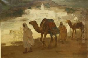 Arabieren Met Kamelen