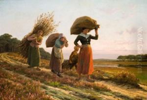 Retour A La Ferme by Frans Pieter Van Kuyck