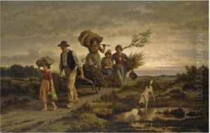 Returning From The Harvest by Jean Louis van Kuyck