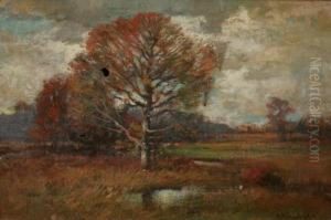 Autumn Landscape by Alexander Theobald Van Laer
