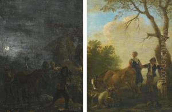 A Night Scene With Brigands - view 1