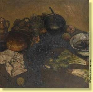 Nature Morte Aux Moules by Gaston Van Landeghem