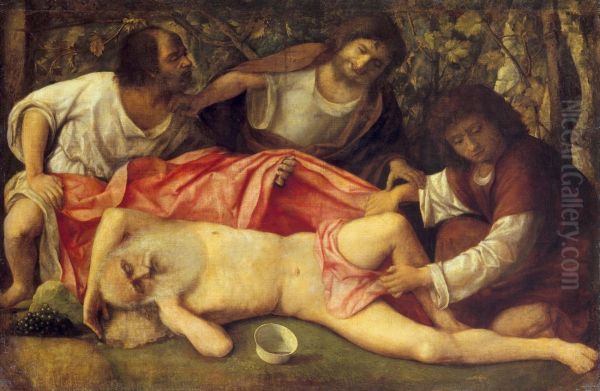 Drunkennes of Noah c. 1515 - view 1