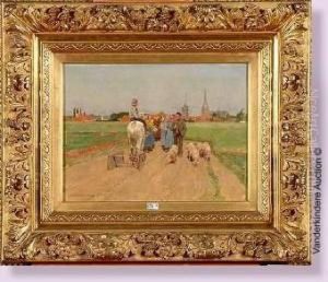 Aux Champs by Frans Van Leemputten