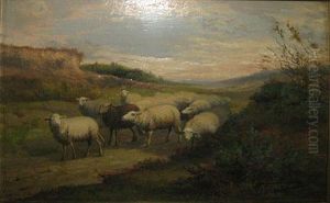 Moutons by Jef Louis Van Leemputten