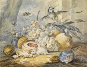 Anna Kobell Still Life With Fruits by Willem van Leen